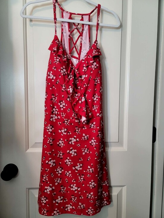 No Boundaries Dresses & Skirts - No Boundaries - Floral Ruffle Front Dress NWT Juniors XXXL